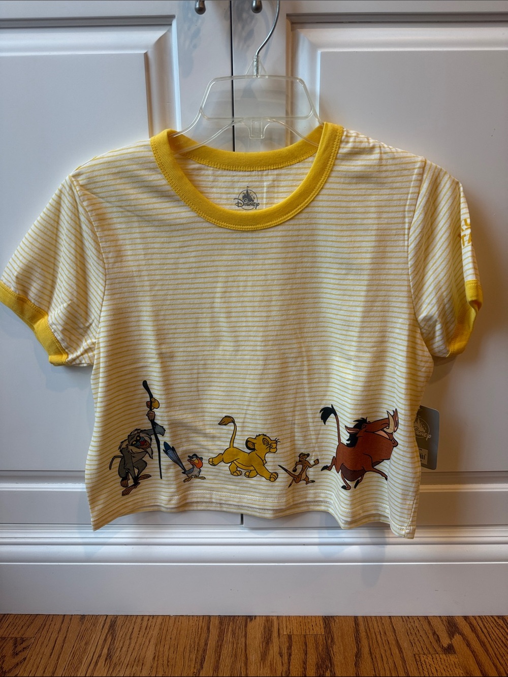 NWT Disney Lion King cropped striped shirt